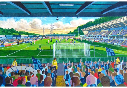 Adams Park Stadium Fine Art Canvas - Wycombe Wanderers FC